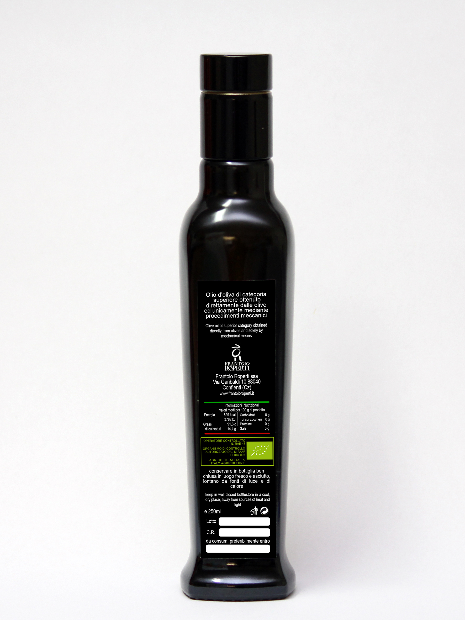 OLIO EXTRAVERGINE BIOLOGICO